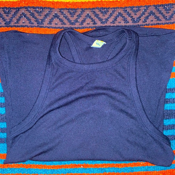 Black Ribbed High-Neck Tank from Old Navy XS - Picture 2 of 4